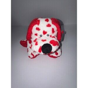 Ty Pluffies HARTS the Valentines Puppy Dog (8 Inch) NEW MWMTs Stuffed Animal Toy
